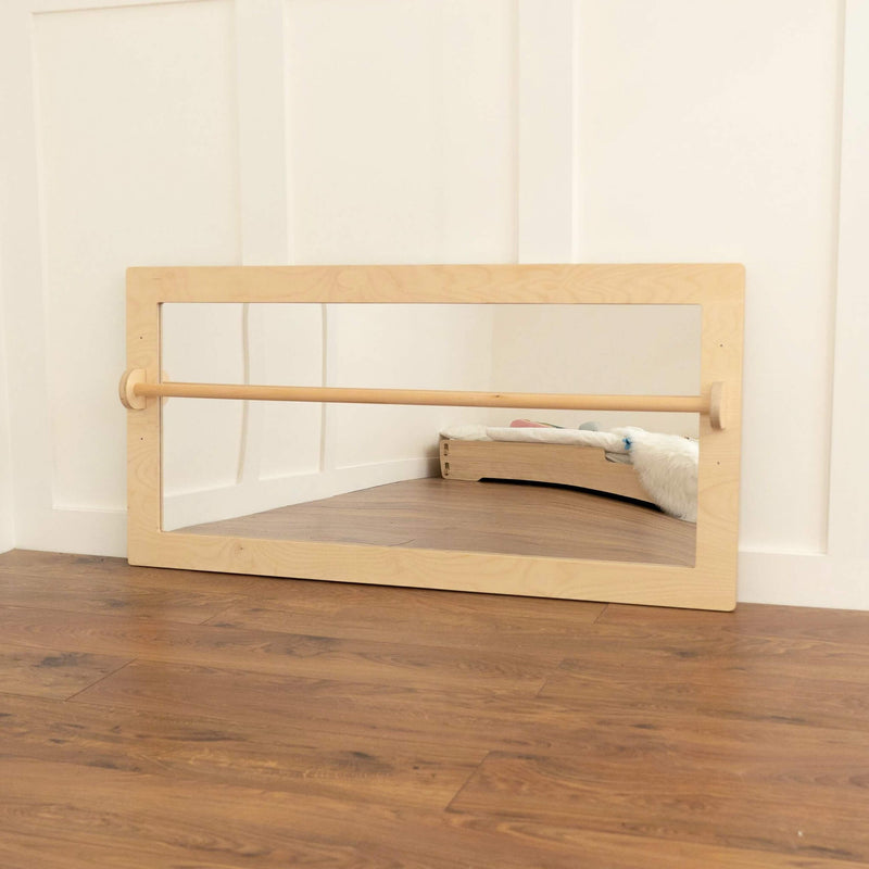 natural infant pull up bar and mirror