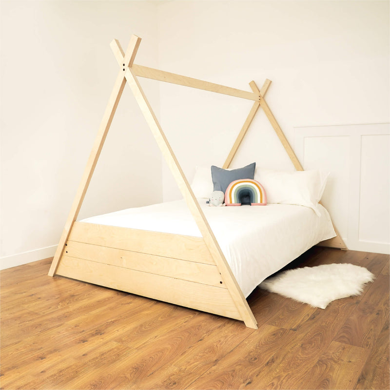 staged teepee bed