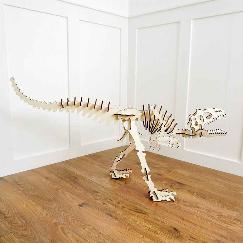 wooden rex skeleton