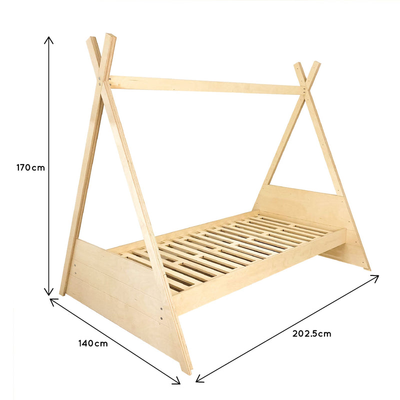 teepee single bed dimensions