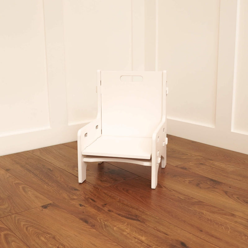 white tea party chair